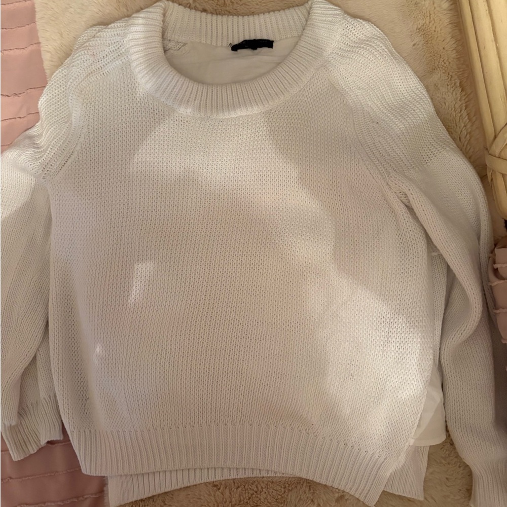 rag & bone Cream Crewneck Knit Sweater